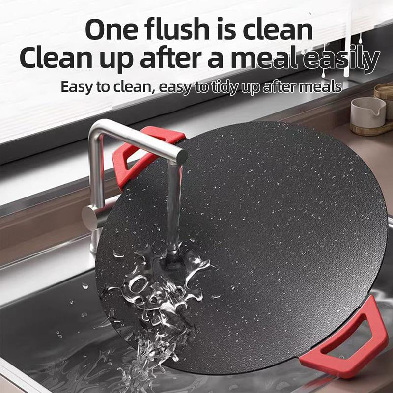 AORAN KITCHEN 1500W Portable Electric Korean BBQ Grill Indoor Smokeless Non-Stick Grill Pan Adjustable Temperature Control Universal Fry Griddle for Home Cooking