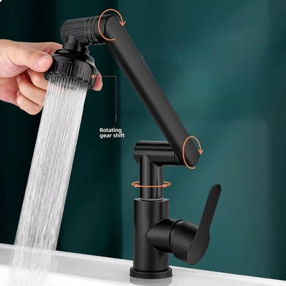 1080° Swivel Kitchen Sink Faucet Bathroom Sink ABS Faucet Basin Faucet Multifunction Cold and Hot Water Tap