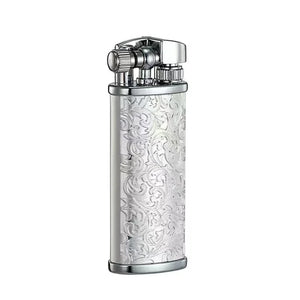 Tang Grass Vintage Flint Kerosen Lighters Flame Retro Metal Grinding Wheel Petrol  Cigarette Cool Lighters Creative Gadgets