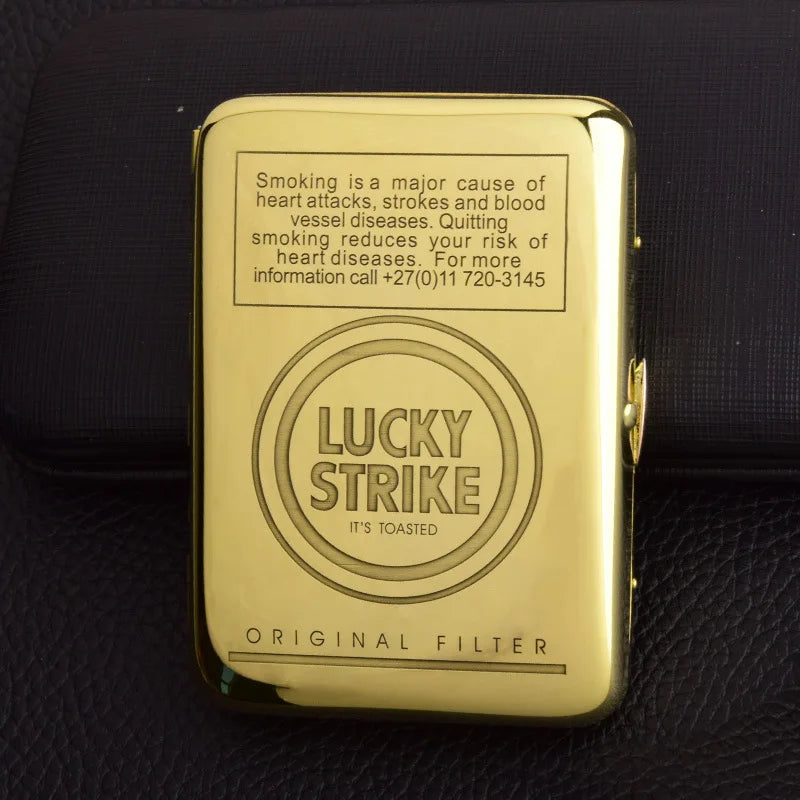 Portable Retro Brass Carved Cigarette Case: Metal Material, Holds 16 Sticks, Tobacco Storage Box Cigarette Holder, Smoking Tools