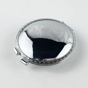 Ultra-thin Portable Compact Powder Cake-shaped Open Cover Ignition Retro Kerosene Lighter Metal Open Fire Smoking Gadgets
