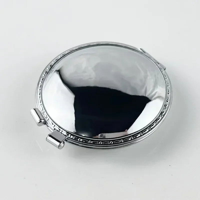 Ultra-thin Portable Compact Powder Cake-shaped Open Cover Ignition Retro Kerosene Lighter Metal Open Fire Smoking Gadgets