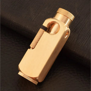 Hand-Made Brass Carved Trench  Lighter Flamidor Heavy Vintage  lighters Men's Smoking Gifts Collection