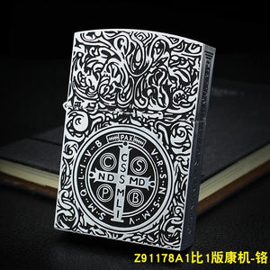 Authentic Zorro Retro High-End Waterproof Sealed Armor Constantine Kerosine Lighter Heavy Duty Metal kerosine Lighter Men's Gift