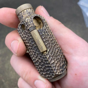 Original Handmade Brass Various Unique Shapes Retro Pure Copper Lighter Collection, Antique Pipe Machine