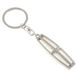 1pcs Double-sided logo cell phone Hanging work lanyard car keychain for Lincoln auto accessories pendant men gift key ring