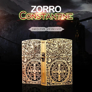 Authentic Zorro Retro High-End Waterproof Sealed Armor Constantine Kerosine Lighter Heavy Duty Metal kerosine Lighter Men's Gift