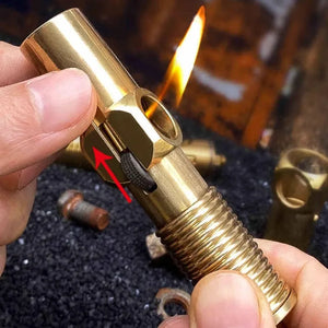 Original Handmade Brass Various Unique Shapes Retro Pure Copper Lighter Collection, Antique Pipe Machine