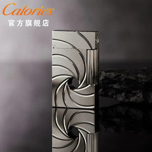Calories High-End Atmospheric Brass Grinding Wheel Ignition Lighter with Butane Gas Side Rub Ignition High-End Men's Gift
