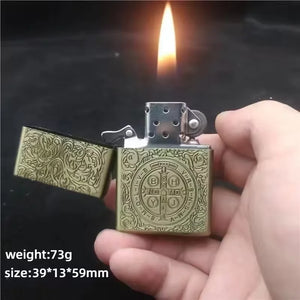 Authentic Zorro Retro High-End Waterproof Sealed Armor Constantine Kerosine Lighter Heavy Duty Metal kerosine Lighter Men's Gift