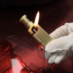 Hand-Made Brass Carved Trench  Lighter Flamidor Heavy Vintage  lighters Men's Smoking Gifts Collection