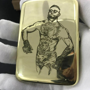 Portable Retro Brass Carved Cigarette Case: Metal Material, Holds 16 Sticks, Tobacco Storage Box Cigarette Holder, Smoking Tools