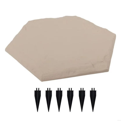 Easy Install Garden Walkway Paving Tile Realistic Stone Effect for Landscaping